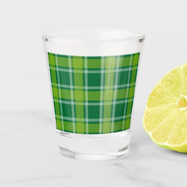 A Shot Verre Tartan Vert (Devant)