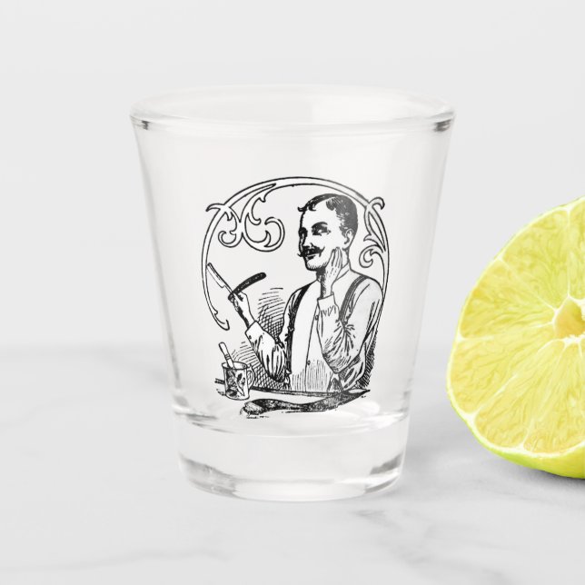 A Shot Vieux rasage de rasage verre (Devant)