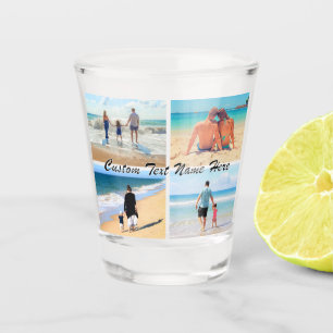 A Shot Votre Collage de photos verre avec texte personnal