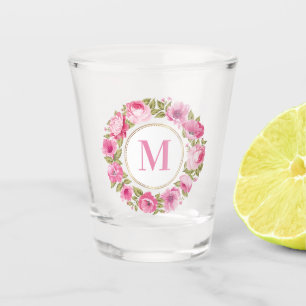 A Shot Votre Monogramme dans le verre photo de cadre de f