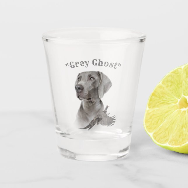 A Shot Weimaraner en verre tourné (Devant)