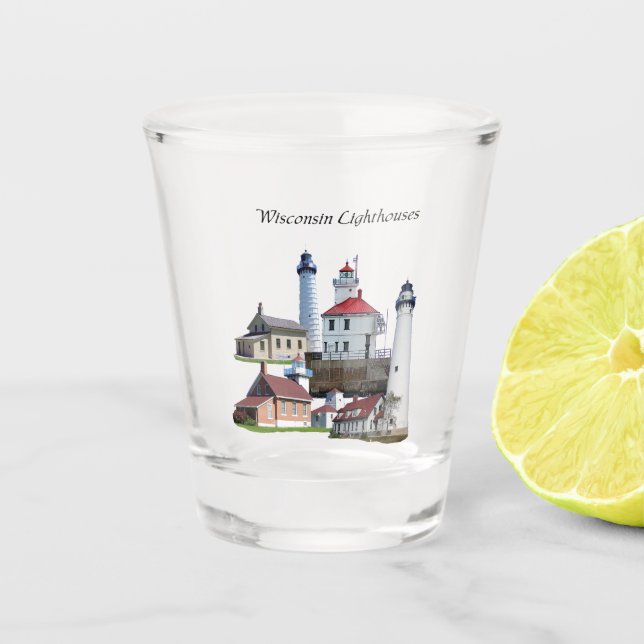 A Shot Wisconsin Phare verre tourné (Devant)
