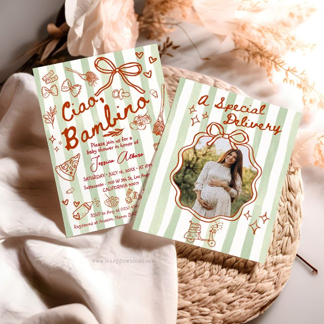 A special Delivery Photo Invitation (Créateur téléchargé)