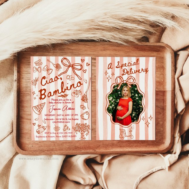 A special Delivery Photo Red Invitation (Créateur téléchargé)