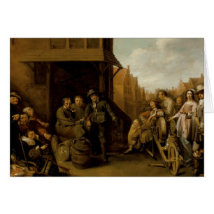 A Street Scene with Knife Grinder by Jacob Duck