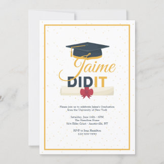 A-T-Il Graduation Party Invitation
