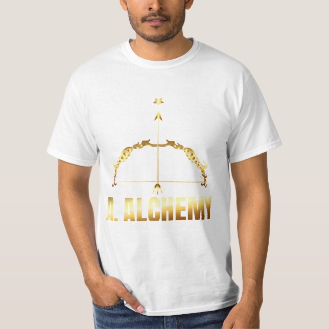 A. T-shirt de marque Alchimy de taille moyenne (Devant)