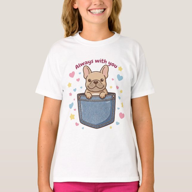 A T-shirt with cute dogs on both the front and bac (Devant)