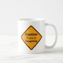 À tasse encline de Fangirling de précaution