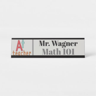 A+Teacher ajouter le nom de classe plaque de burea
