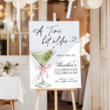 A Tini Bit Older Birthday Party Welcome Sign
