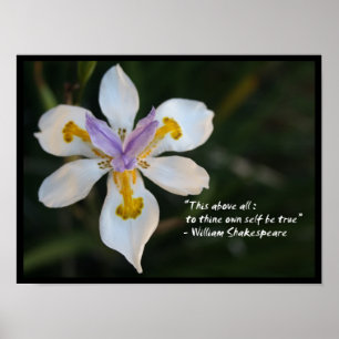 À toi-même être vrai inspirant poster de citation