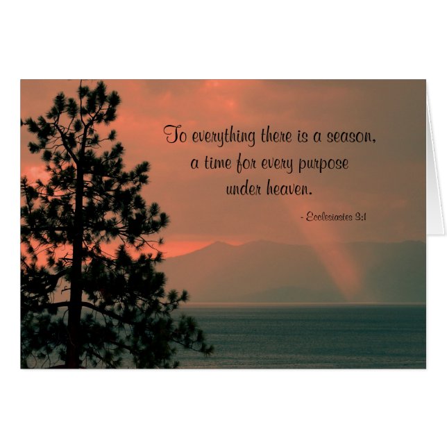 À tout Il y a une saison, vierge à l'intérieur (Devant horizontal)