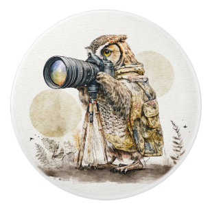 À Travers Le Bouton En Céramique De Verre