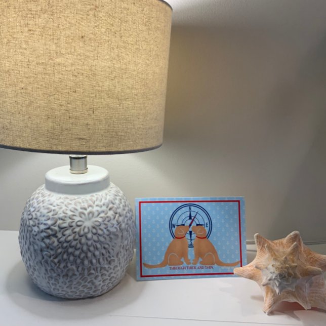 À travers les cartes de chien épaisse et fine amit (Créateur téléchargé)