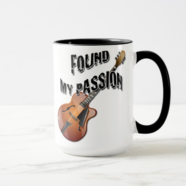 A trouvé ma passion - tasse de guitare d'Archtop (Droite)