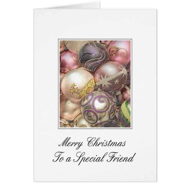 À un ami spécial Joyeux Noël carte (Devant)