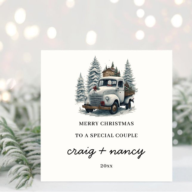 À une carte spéciale de Noël en couple (Créateur téléchargé)