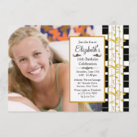 À une invitation heureuse d'anniversaire de photo