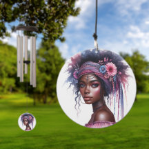 Carillon Fille Boho – Plumes d'Art IA, Bohémien