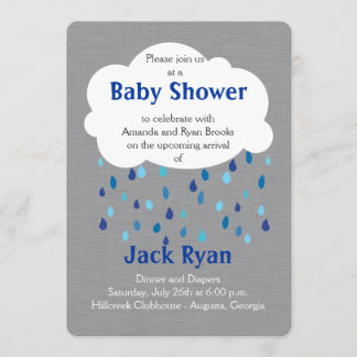 "A versé invitation de douche avec d'amour" bébé