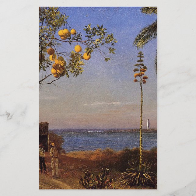 A View in the Bahamas par Bierstadt Albert. (Devant)