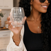 C'est mon verre de planification de mariage, futur
