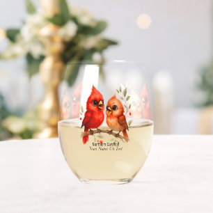 À Vin Sans Pied Charme Verre Cardinal Nord