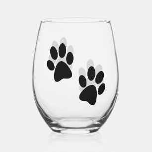 À Vin Sans Pied Empreintes de pattes Design Verre thermique