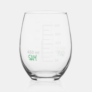 À Vin Sans Pied Science Lab Beaker Chimie de verre personnalisée