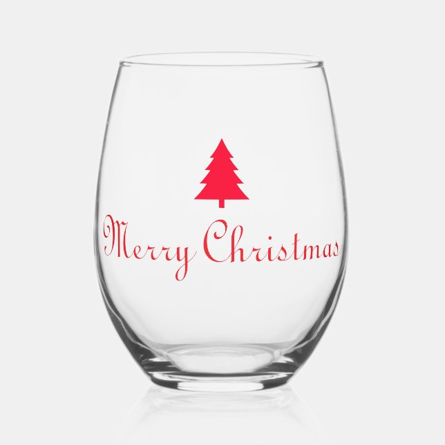 À Vin Sans Pied Verre de Noël (Verso)