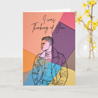 À vos pensées – Carte de vœux artistique moderne