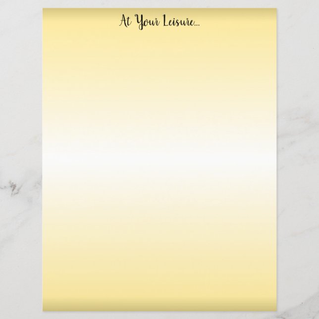 À votre loisir - (Devant)