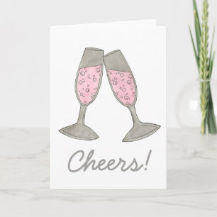 À votre santé ! Carte de félicitations de mariage