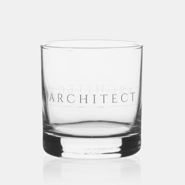 À Whisky ARCHITECTE Rocks Verre / gris (Recto)