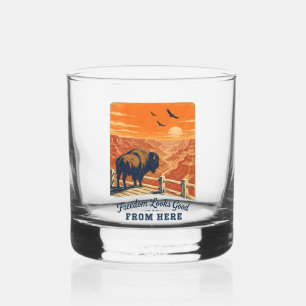 À Whisky Canyon Whiskey Verre Freedom Looks Good
