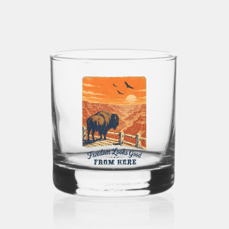 À Whisky Canyon Whiskey Verre Freedom Looks Good