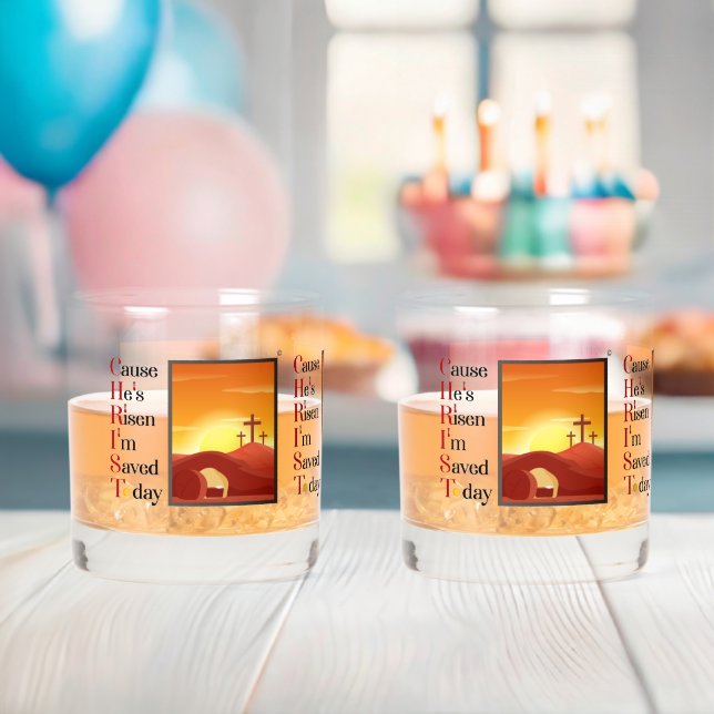 À Whisky Ensemble de verre de roche imprimé sur l'acronyme  (Insitu (Baby Shower))