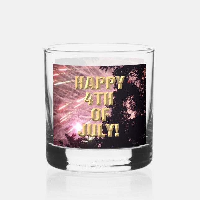 À Whisky Fireworks 18 4 juillet roches verre (Recto)