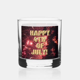 À Whisky Fireworks 3 roches 4 juillet verre