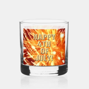 À Whisky Fireworks 8 roches 4 juillet verre