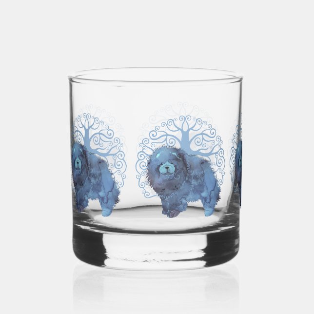 À Whisky GÈNES FADÉS Chow Chow Rocks Verre (Recto)