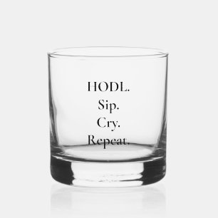 À Whisky HDL Sip Cry Répéter Crypto Whiskey Verre