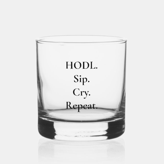 À Whisky HDL Sip Cry Répéter Crypto Whiskey Verre (Recto)