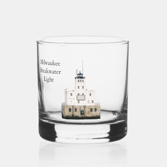 À Whisky Milwaukee Breakwater Verre clair (Recto)