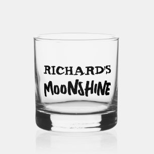 À WHISKY MOONSHINE PERSONNALISÉ VERRE DE WHISKEY