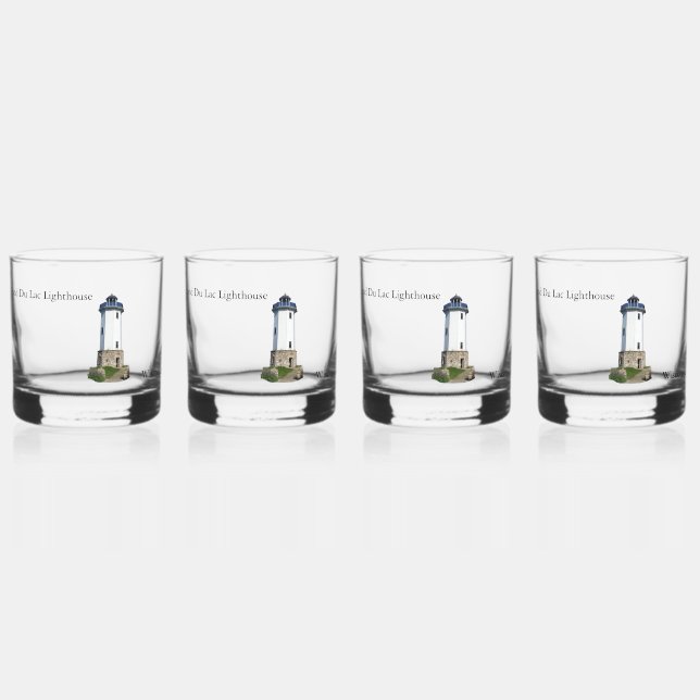 À Whisky Phare de Fond Du Lac en verre (Recto)