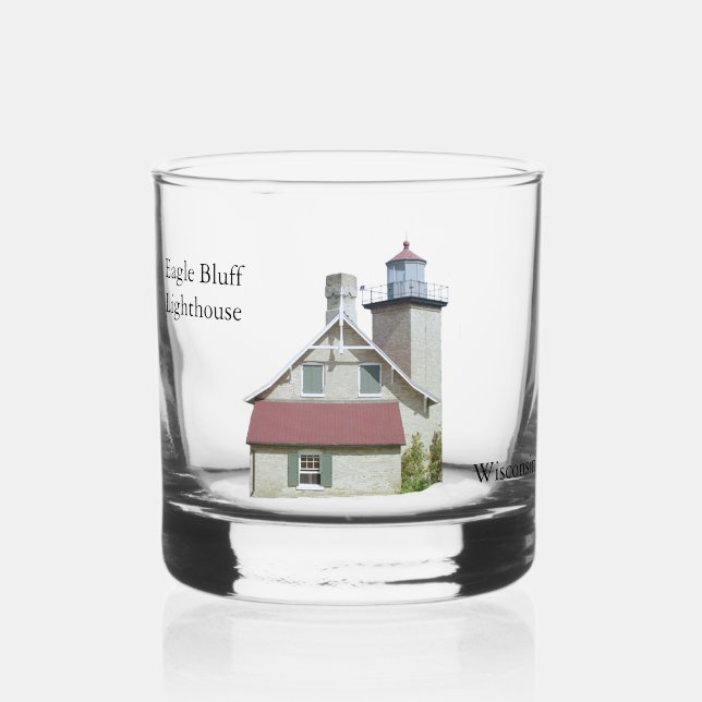 À Whisky Phare d'Eagle Bluff en verre (Recto)