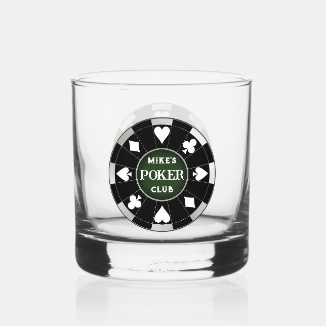 À Whisky Poker Club Chip Whiskey Rocks Verre Drinkware (Recto)