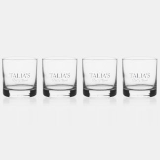 À Whisky Verre Bat mitzvah personnalisé